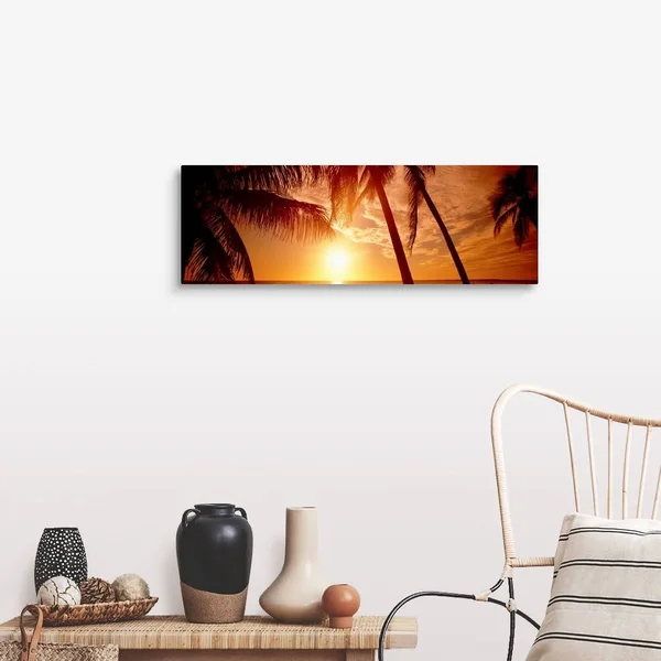 Florida, Fort Meyers, Sunset, Canvas Wall Art, 36x12, Great Big Canvas