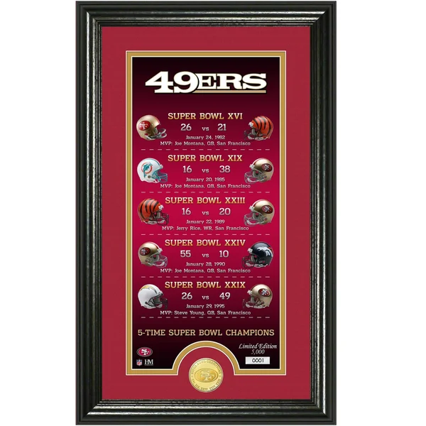 San Francisco 49ers Legacy Bronze Coin Photo Mint