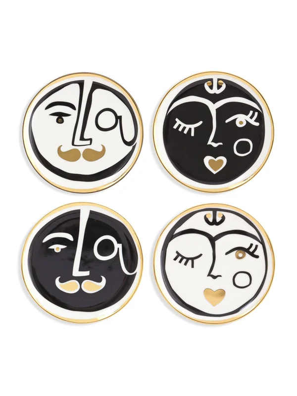 Jonathan Adler Marseilles Porcelain Coasters Set