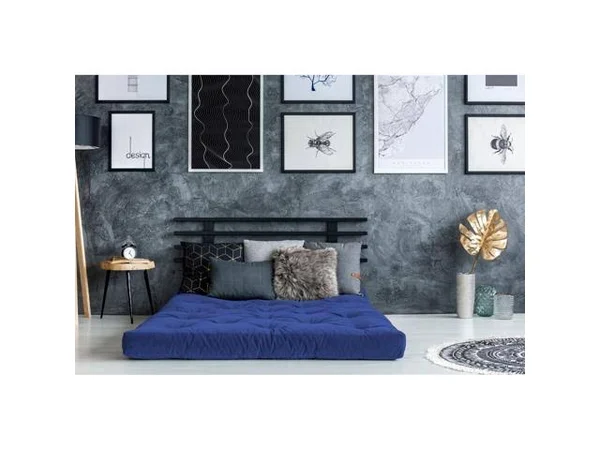 AJD Home 6 Royal Single Foam Twin Futon - 75 in. x 39 in. in Blue