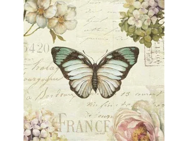 Tangletown Fine Art Marche De Fleurs Butterfly II by Lisa Audit
