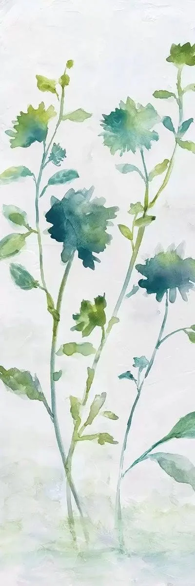 Nan Canvas Wall Art Print - Meadow Silhouette II ( Floral & Botanical > Flowers art)