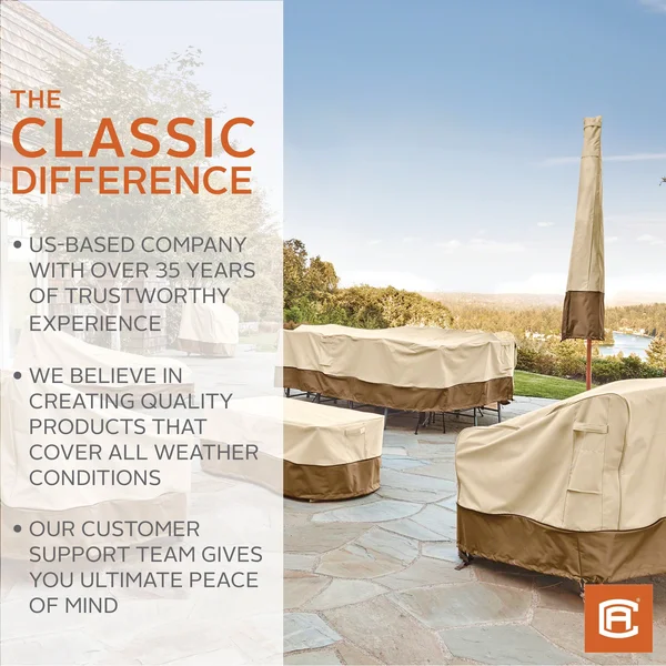 Veranda Patio Right Facing L-Shape Sectional Lounge Set Cover - Classic Accessories