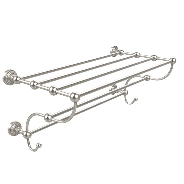 Allied Brass Waverly Place Collection 24 inch Train Rack Towel Shelf Antique Pewter