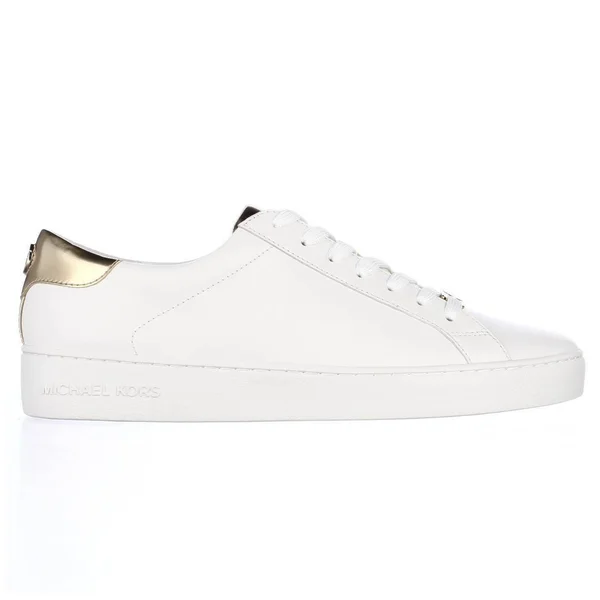 Michael Michael Kors Irving Lace-Up Sneakers - Optic White/Gold