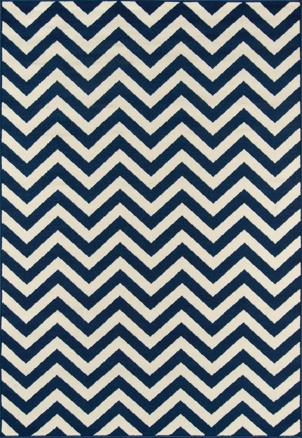 Momeni Baja Area Rug - Navy, 7&10x22 x 10&10x22