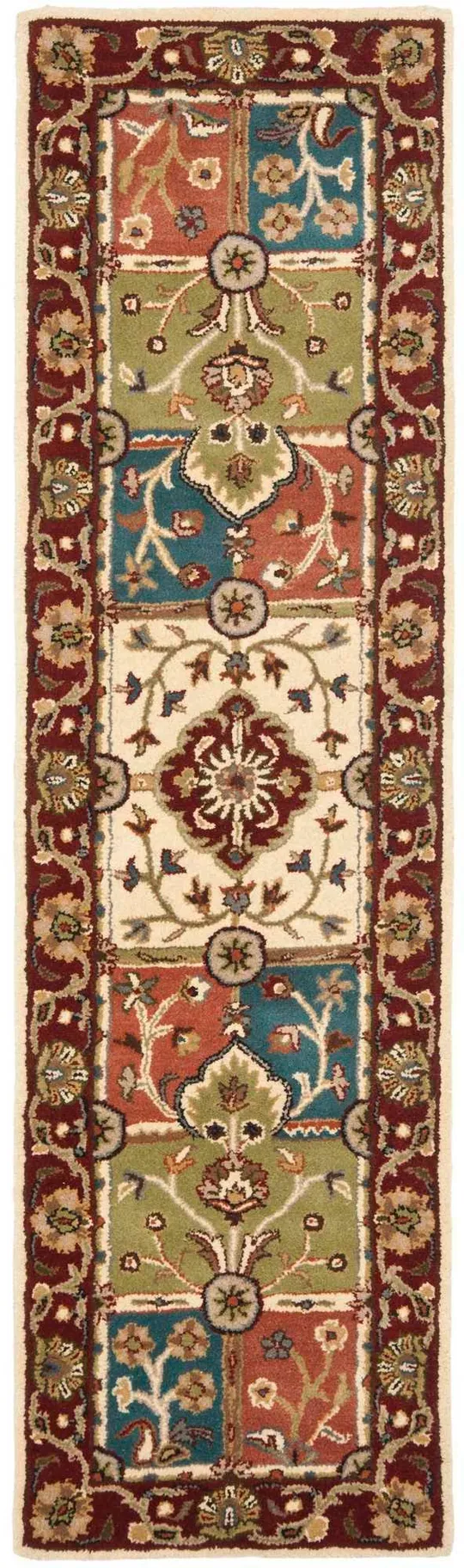Safavieh Heritage HG925A 2&3x22 x 6&0x22 Runner Multi, Red Area Rug