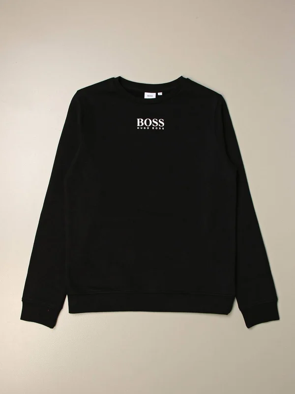 Boss - Kids - Logo Sweatshirt - Sweatshirts - Black