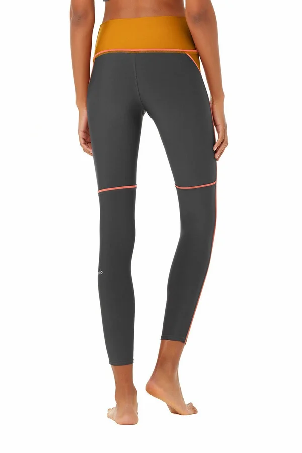 Alo Yoga - 7/8 High-Waist Element Legging in Bronze/Anthracite, Size: XS