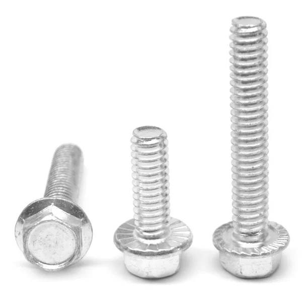 3/8x22-16 x 2 1/2x22 (FT) Coarse Thread Grade 5 Hex Flange Screw with Serration Medium Carbon Steel Zinc Plated Pk 400