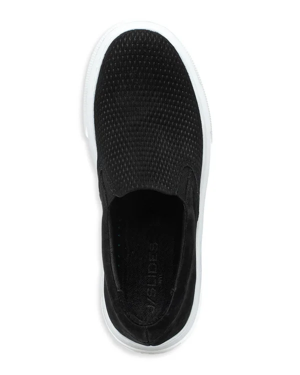 J/Slides Delia Leather Sneaker - 7.5, White Multi