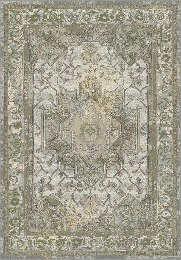 Dynamic Rugs Horizon 988465 7&10x22 x 10&10x22 Grey - Green Area Rug