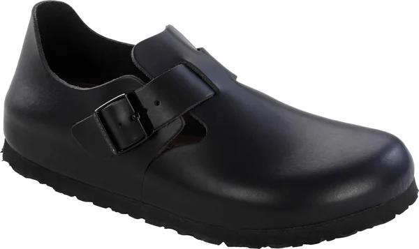 Birkenstock London Soft Footbed Hunter Black Leather, 37, Regular