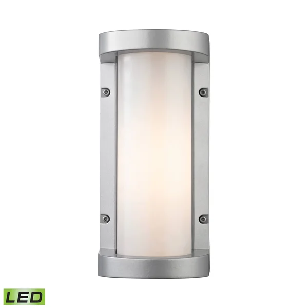 Elk Lighting 45131/LED Colby 1 Light Outdoor Sconce in Matte Silver