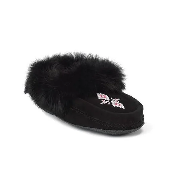 Manitobah Mukluks Women's Traveller Moccasin Crepe Black 8