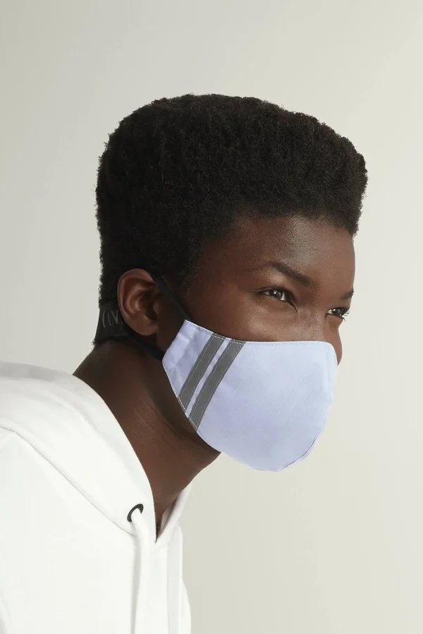Canada Goose Black Disc Face Mask (Men - Light Blue, S/M)