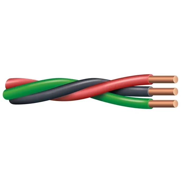 Southwire 1, 000 ft. 12/2 Solid Cu W/G Submersible Well Pump Wire