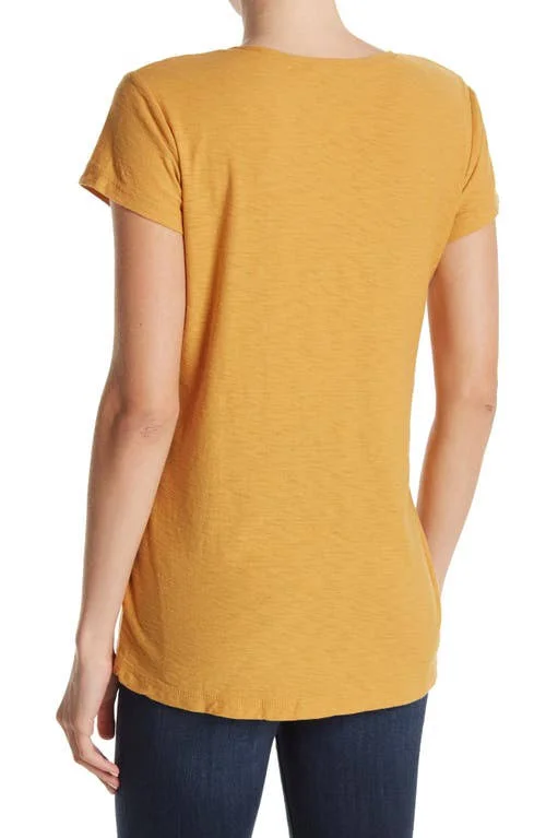 James Perse Tops - James Perse Classic Scoop Neck Comet Womens Teesz1nwt, Color: Orange/Yellow, Size: S, Savinapetkova&s Clos