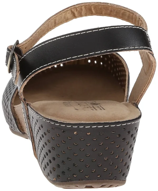 L&Artiste by Spring Step Women's Lizzie, Black Leather
