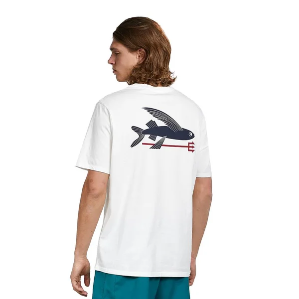 Patagonia Flying Fish Organic T-Shirt - Men's White, S