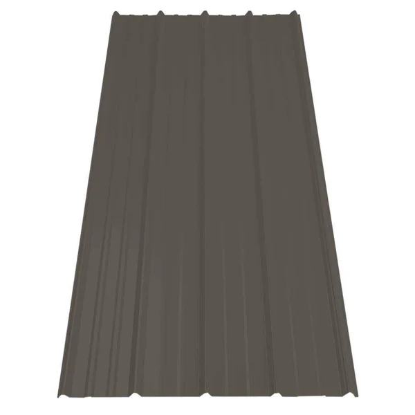 Gibraltar Building Products 987631 16 ft. SM-Rib Galvalume Steel 29-Gauge Roof/Siding Panel in Gray