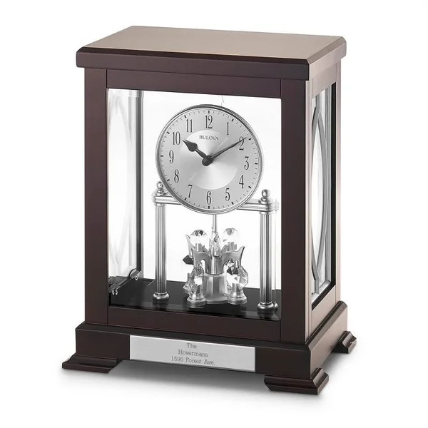 Bulova Empire Anniversary Clock, Wood/Plastic, Things Remembered