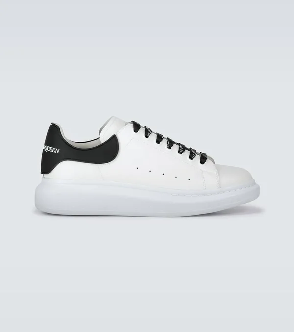 Alexander McQueen Women's Leather Sneakers - White, 5 US
