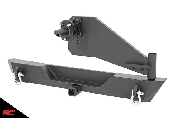 Rough Country 10598 Jeep Rear Trail Bumper w/Tire Carrier (18-19 Wrangler JL)