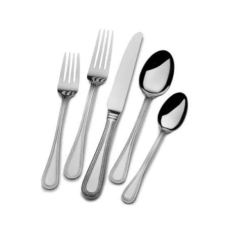 St. James 77 Piece Euro Bead Flatware Set - Service for 12