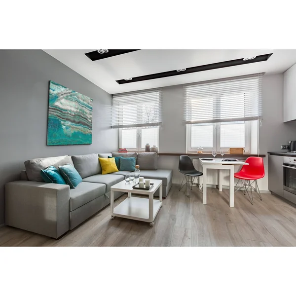 Wexford Home Azure III -Gallery Wrapped Canvas - Yellow, Blue, Green, Red, Black, White 16x16, Size: 16 x 16