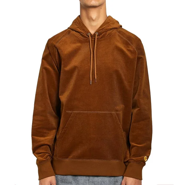 Carhartt WIP Hooded Cord Sweat I029101 TAWNY/GOLD