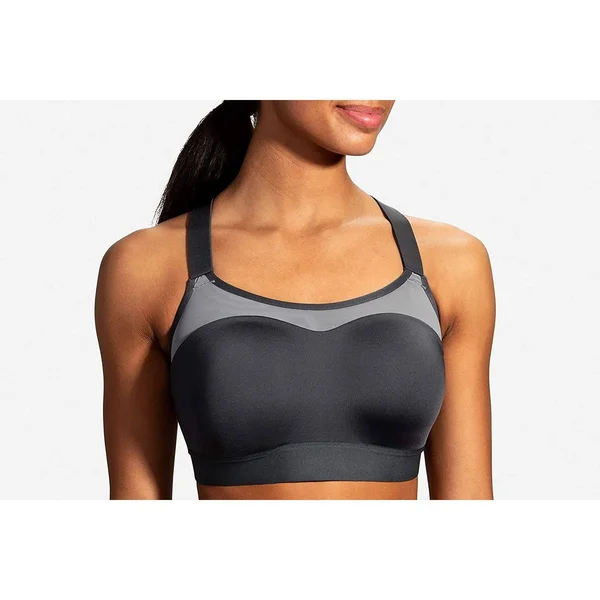 Women's Brooks Dare Racerback Run Bra 38B - Asphalt