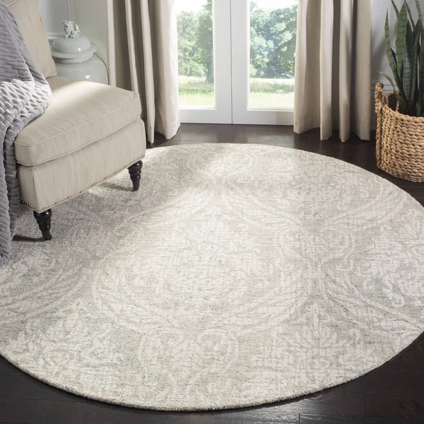 Safavieh 5& x 8& Abstract ABT204A Grey, Ivory Rug
