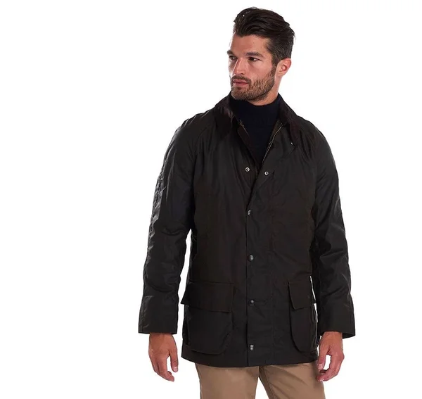 Barbour Bristol Waxed-Cotton Jacket - Navy