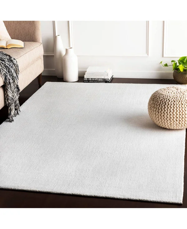 Surya WLK1000-1616 18 in. Wilkinson Area Rug White