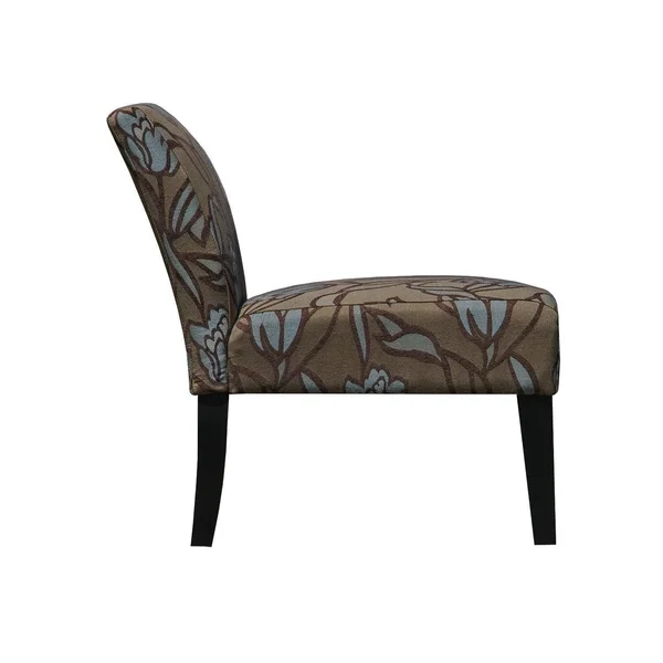 Armless Slipper Accent Chair - Midnight Scroll, Blue