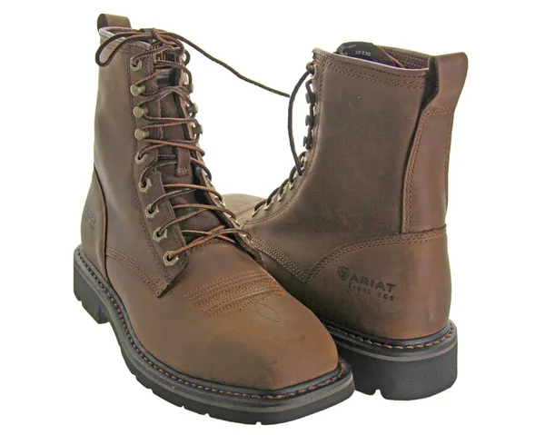 Ariat Men's Cascade 8 in. Steel Toe Boots Brown 7 D