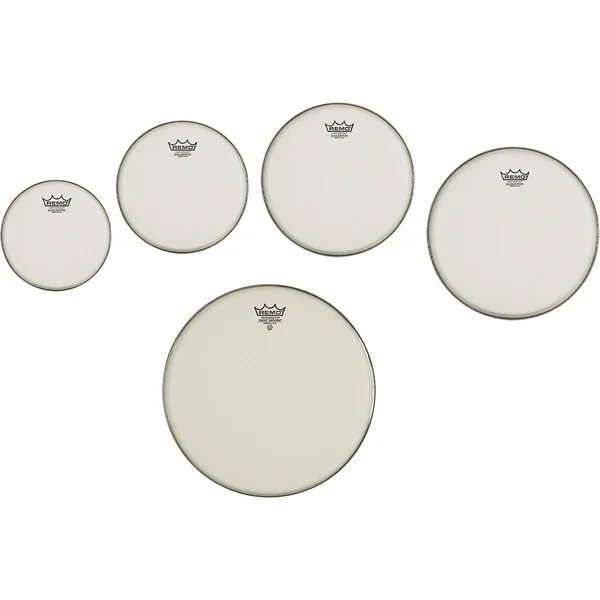 Remo Marching Suede Emperor Crimplock Pro Pack 6 - 8, 12 & 14 in., Free 10 in. Drum Head 10, 12