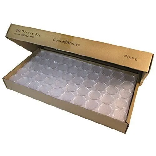 250 Guardhouse 39mm Direct Fit Coin Capsules
