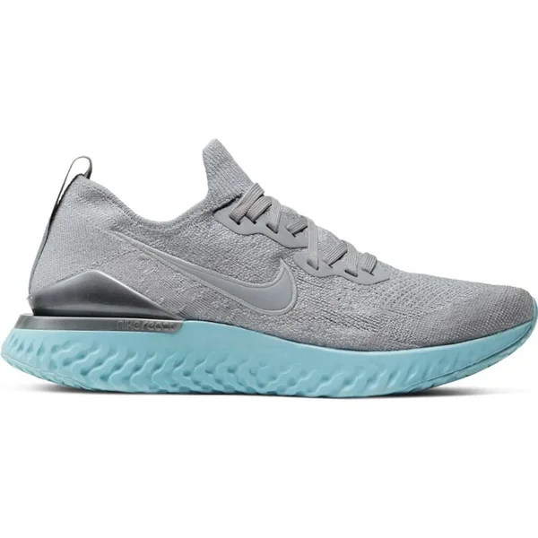 Nike Epic React Flyknit 2 Women's Running Shoe Size 6 (Grey/Metallic Silver) BQ8927-007