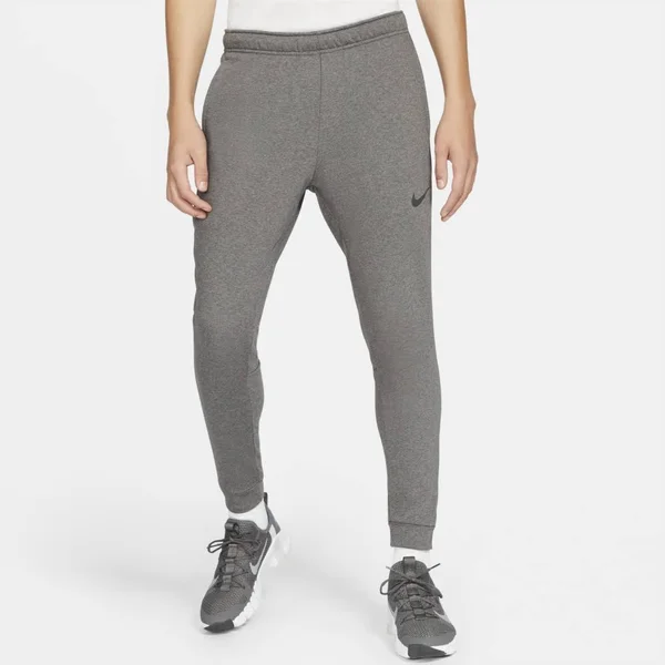Nike Men's Dri-Fit Tapered Training Pants in Grey/Charcoal Heather Size 4XLT - Cotton/Polyester