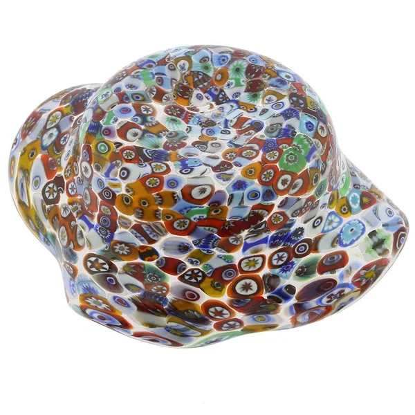 Murano Glass Millefiori Fazzoletto Bowl