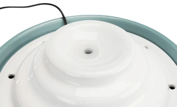Trixie Drinking Fountain Vital Falls in Ceramic 1.5 LT (Petrol, White)