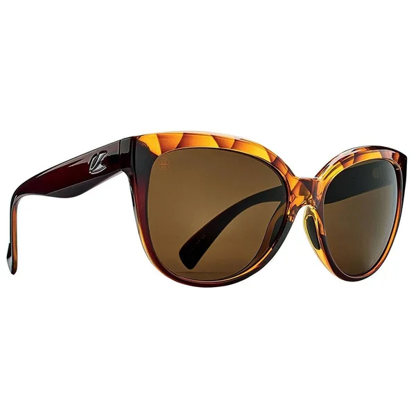 Kaenon Lina Polarized Sunglasses, Amber Crystal/Brown, One Size