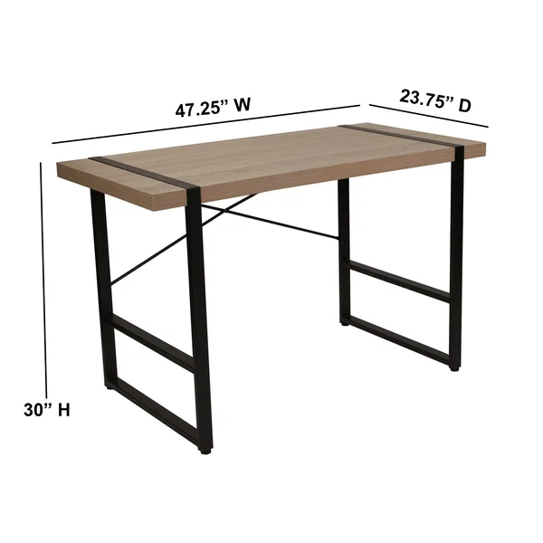 47.25x22 Brown and Black Contemporary Console Table