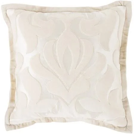 Rosdorf Park Boullanger Cotton Throw Pillow, Beige