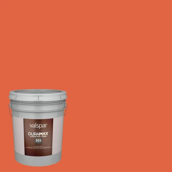 Valspar Duramax Semi-Gloss Autumn Blaze 2002-1a Exterior Paint (5-Gallon), 2002-1A-10605