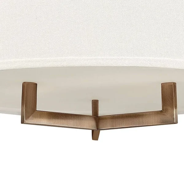 Hinkley 3201AN-LED - Hampton Semi-Flush Mount - Antique Nickel