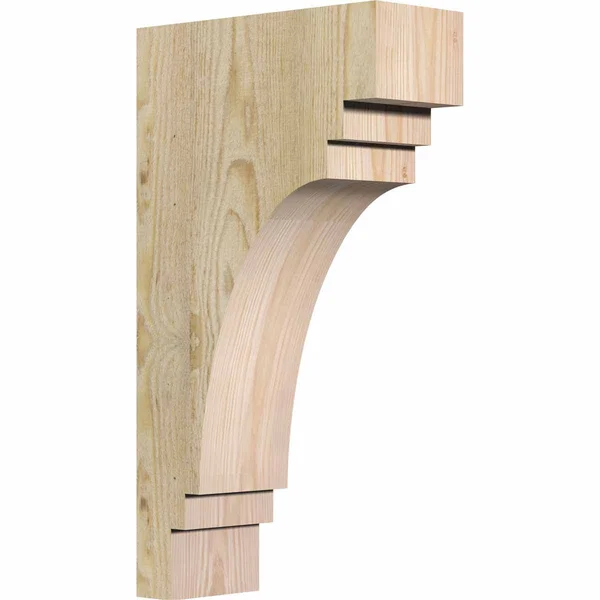 Ekena Millwork COR04X10X18PEC00RDF Pescadero - 10x22D x 18x22H, 4x22W Douglas Fir (Rough Sawn Corbel)