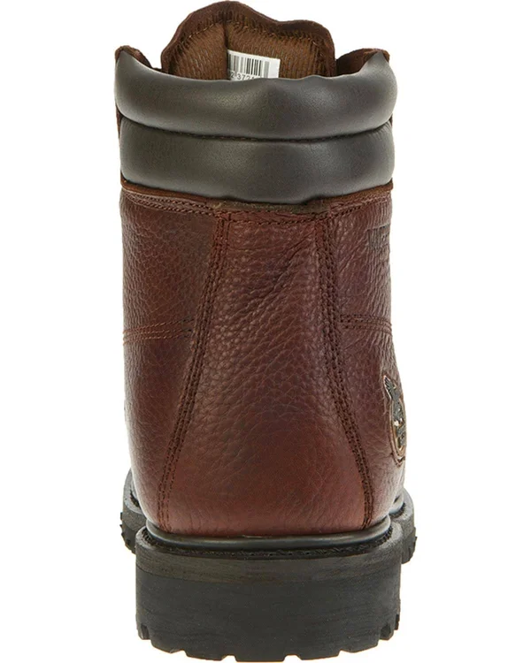 Men's Brown Georgia Boot Oiler Steel Toe Waterproof Work Boot Size 8.5